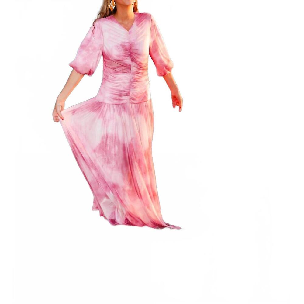 NEW ESTEEM COUTURE veri maxi dress in pink